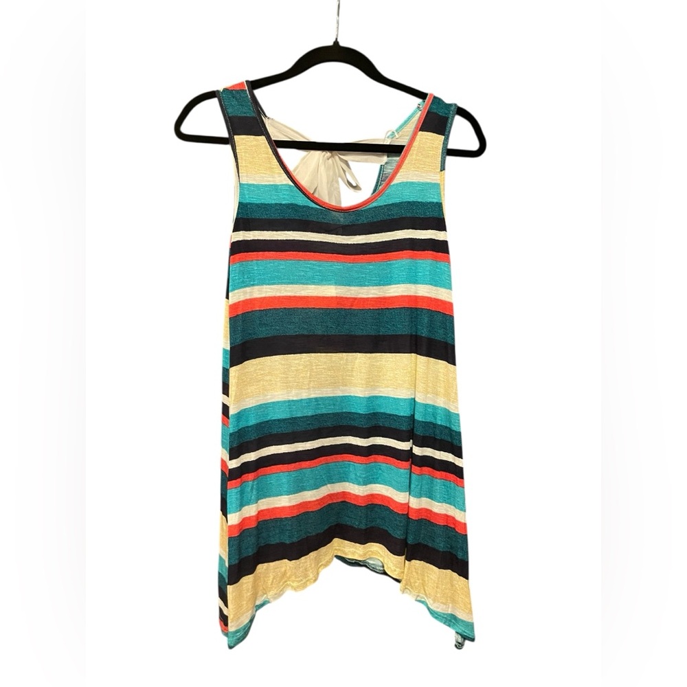 Agenda Multicolor Striped Tank Top - Picture 2 of 3